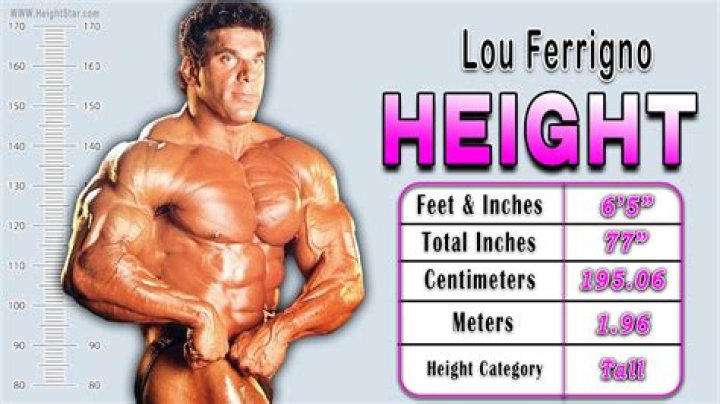 How tall is Lou Ferrigno