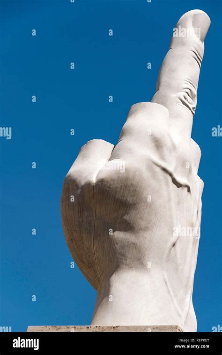 Man Denied Garage Building Permit Erects Middle Finger Statue Instead