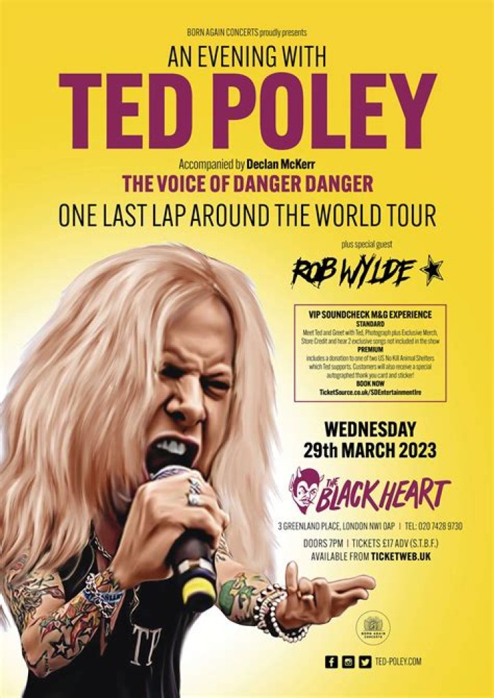 Ted Poley Biography, Age, Height, Wife, Net Worth, Family